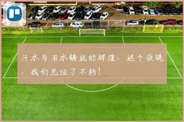 汗水与泪水铸就的辉煌，这个夜晚，我们见证了不朽！